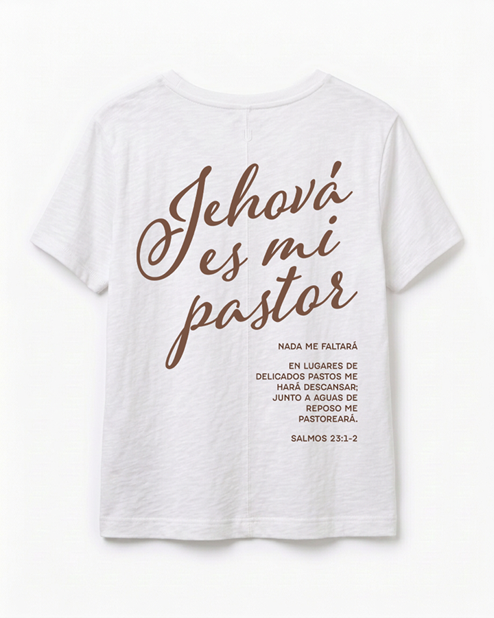 Front of men's Basic Tee in white.